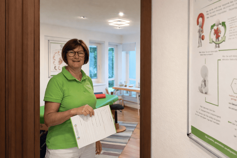 Cell-Re-Active Training Ersttermin - Olga Lebenbauer in ihrer Praxis in der Oststeiermark